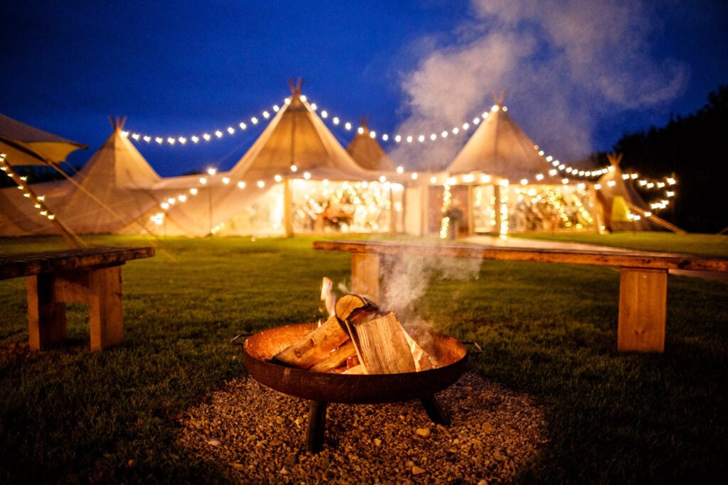 Tipi wedding in Dovecote events - wedding gallery