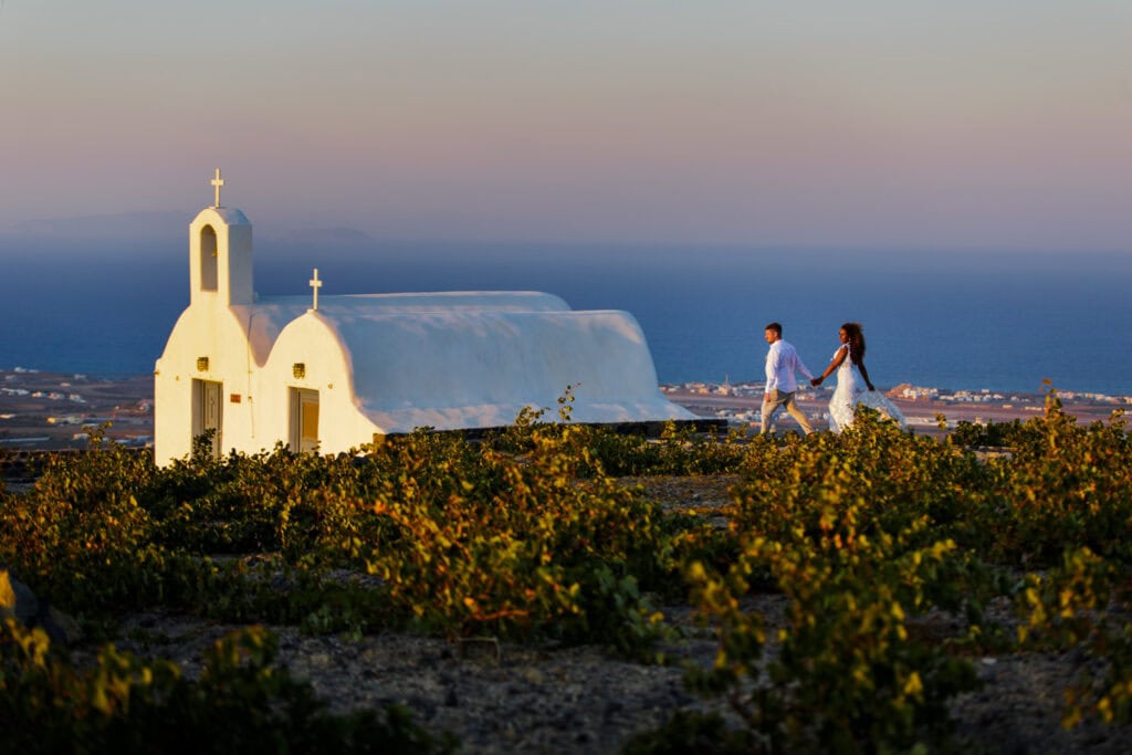 Destination wedding in Santorini - full gallery